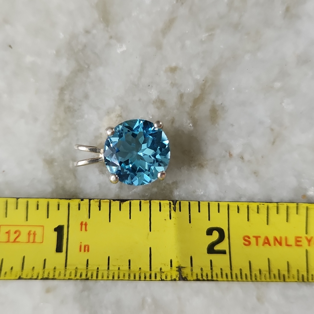 Sterling silver blue pendant - Picture 5 of 5